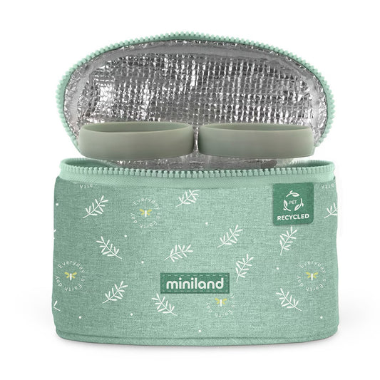 Miniland - Glass Containers in a Thermal Bag | 250ml | Set of 2