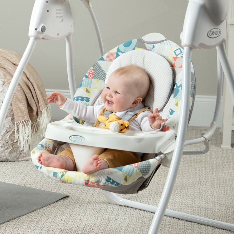 Graco - Lovin Hug Swing W/Plug - Up & Away