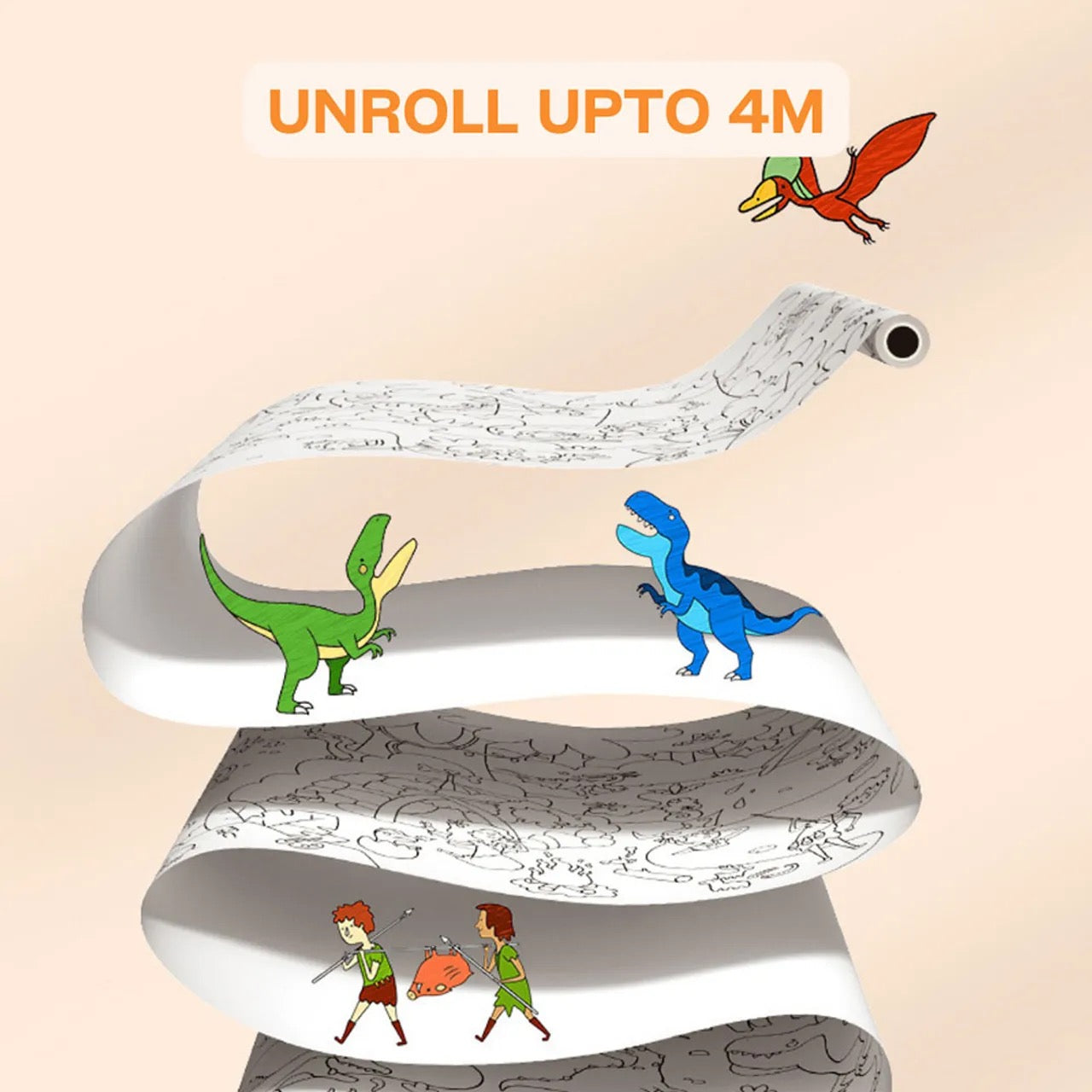 Mideer - Adhesive Colouring Scroll | The Magic Zoo