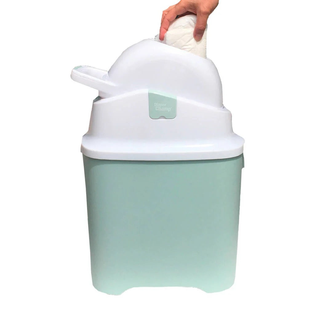 DiaperChamp - Odourless Diaper Pail ONE | Green | 40 Diapers