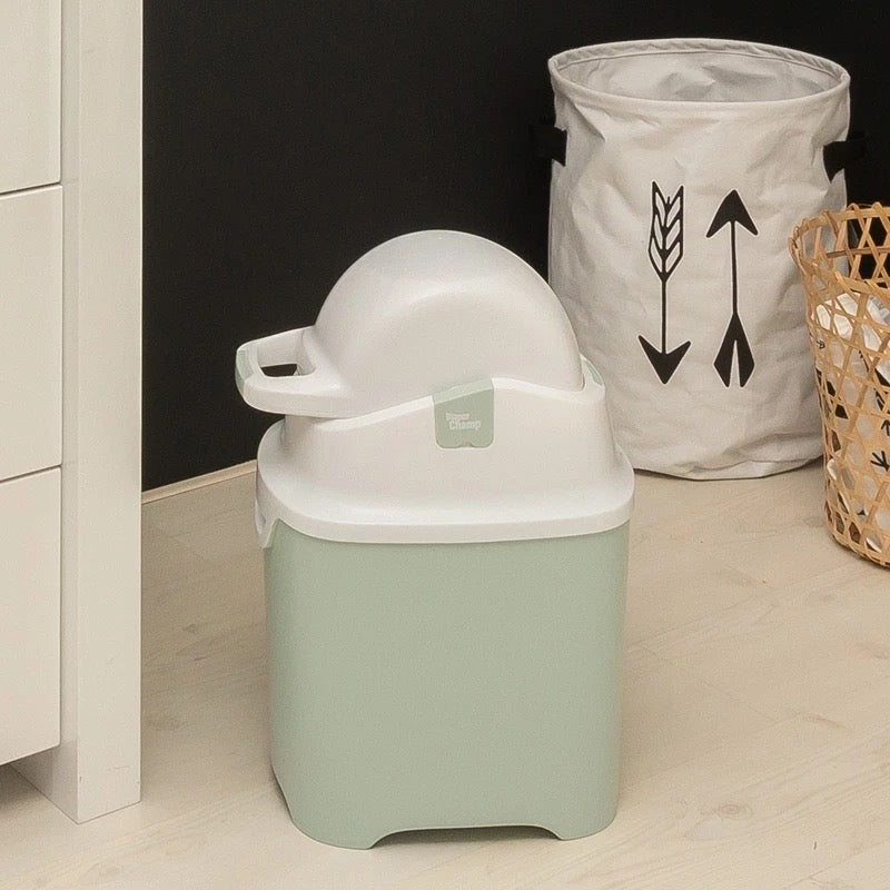 DiaperChamp - Odourless Diaper Pail ONE | Green | 40 Diapers