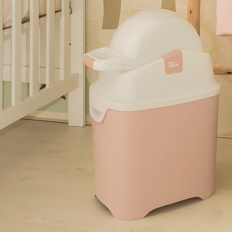 DiaperChamp - Odourless Diaper Pail ONE | Pink | 40 Diapers