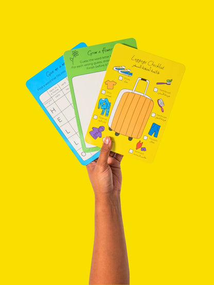 Travel Activity Reusable Cards | 6Y+