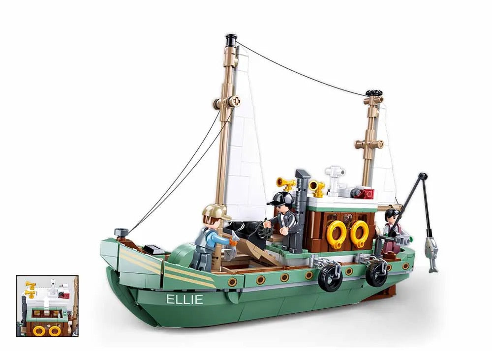 Sluban - ModelBricks- Fishing-boat | 610pcs | 6Y+