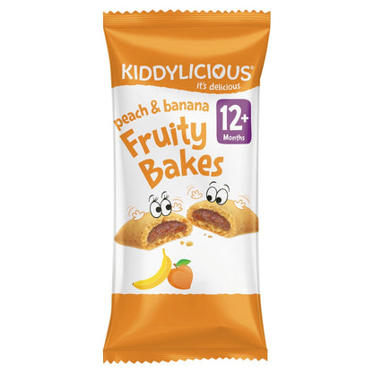 Kiddylicious - Peach & Banana Fruity Bakes | 6 Packs