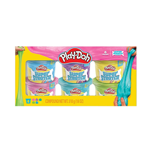 Play-Doh - Super Stretch Compound | 6 Pack Box