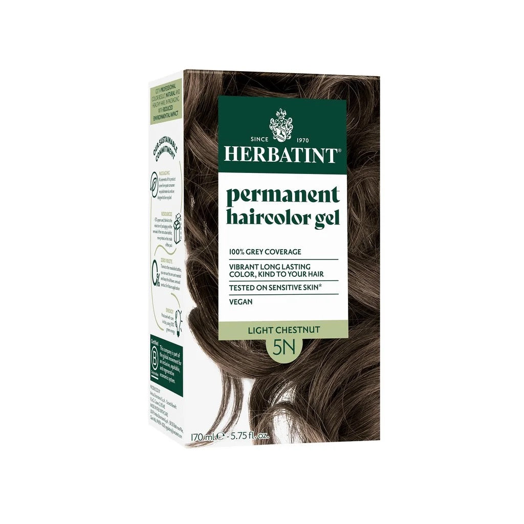 Hair Dye Pregnancy Safe Ammonia Free | 5N Light Chestnut | 170ml