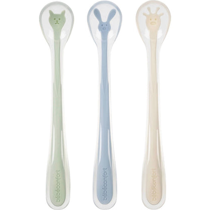 Bebe Confort - ملاعق سيليكون ناعمة 4أشهر فما فوق | 3 قطع