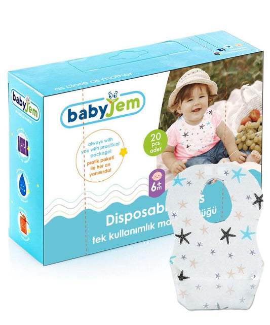 BabyJem - Disposable Bibs | 20 pcs