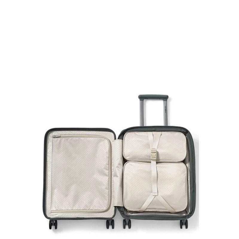 Samsonite - Paralux حقيبة سفر للمقصورة 55 سم جيب أمامي زيتوني | للمقصورة Samsonite - Paralux حقيبة سفر للمقصورة 55 سم جيب أمامي زيتوني | للمقصورة