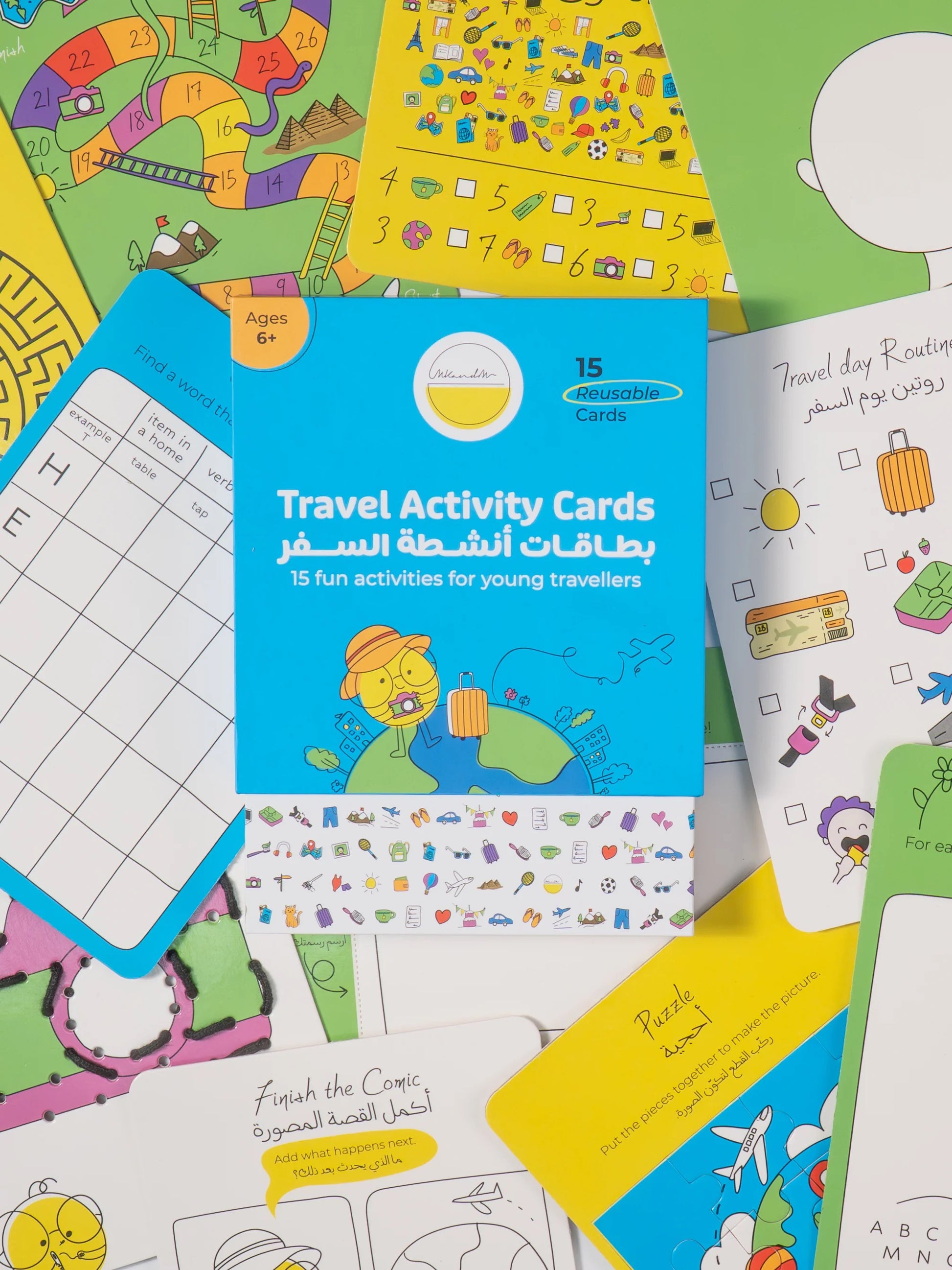 Travel Activity Reusable Cards | 6Y+ Travel Activity Reusable Cards | 6Y+