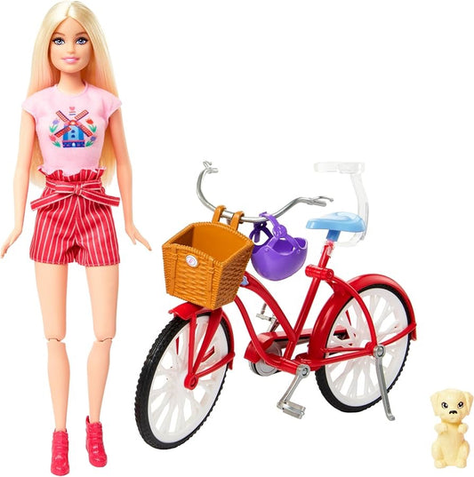 Barbie - Doll & Bike Playset