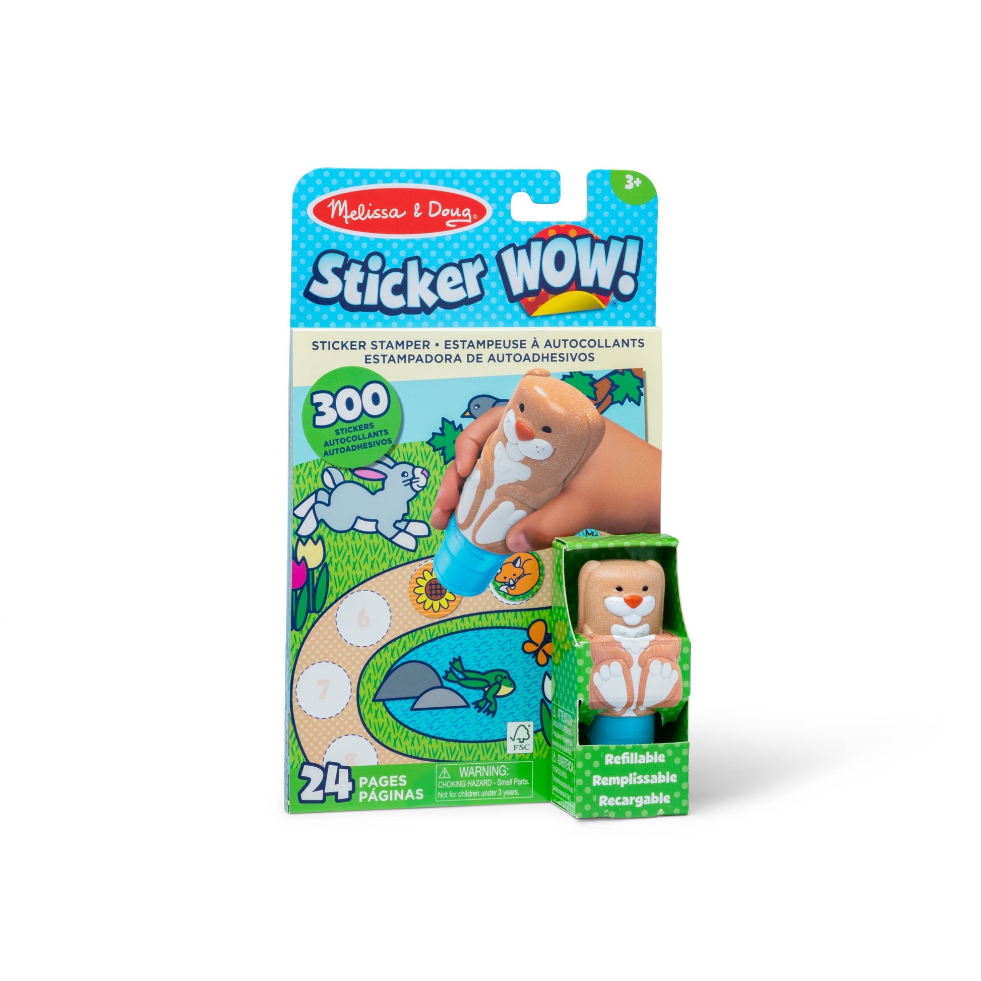Melissa & Doug - Sticker WOW! Activity Pad + Stamp Set | Bunny Melissa & Doug - Sticker WOW! Activity Pad + Stamp Set | Bunny