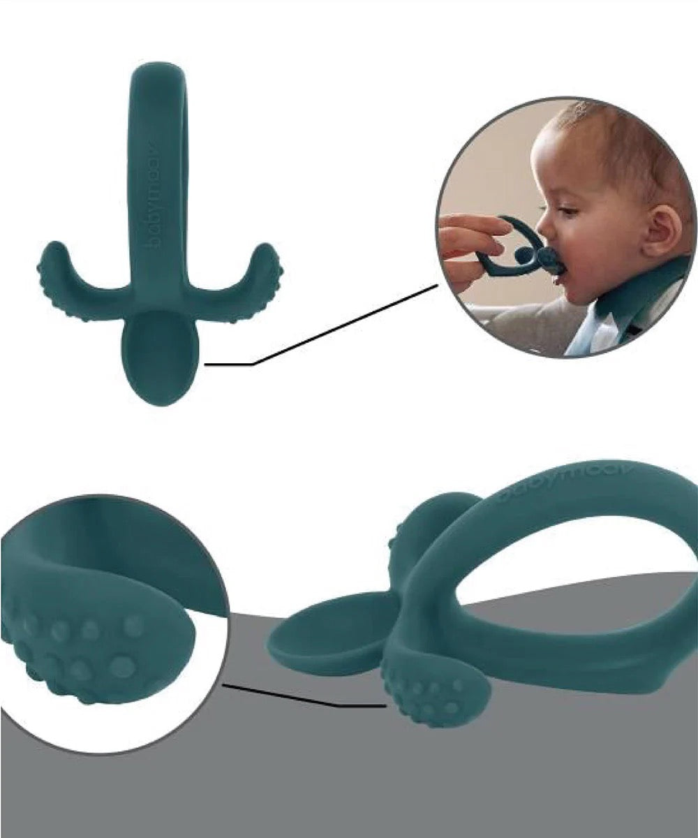 Babymoov - FIRST'ISY Kit | Silicone Bowl, Spoon & Bib | Dog | 3pcs Babymoov - FIRST'ISY Kit | Silicone Bowl, Spoon & Bib | Dog | 3pcs
