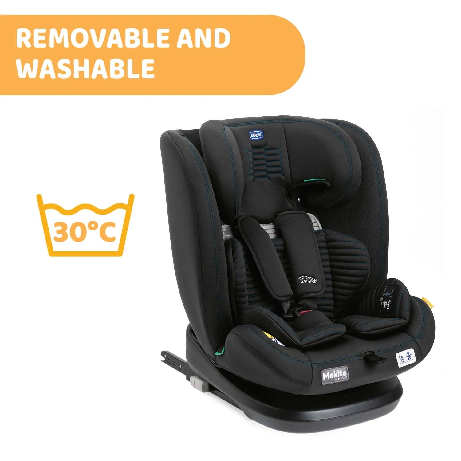 Chicco MOKITA I-SIZE Car Seat | Graphite Chicco MOKITA I-SIZE Car Seat | Graphite