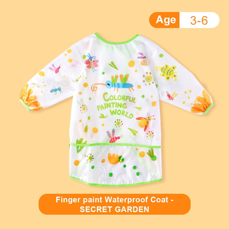Mideer - Finger paint Waterproof Coat – Colorful Painting World | 3-6Y Mideer - Finger paint Waterproof Coat – Colorful Painting World | 3-6Y