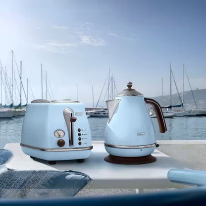 De'Longhi - Icona Vintage Toaster | 2 Slice | Blue | 900W