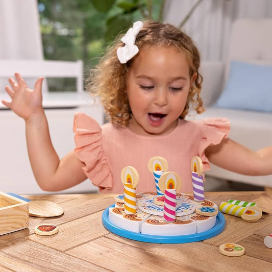 Melissa & Doug Wooden Birthday Cake Play Set 3-6Y — BambiniJO Jordan