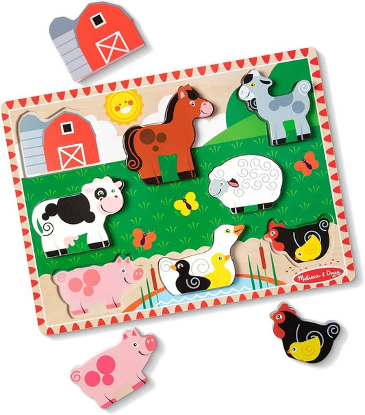 Melissa & Doug Farm Chunky Puzzle Fresh Start 3-6Y — BambiniJO Jordan