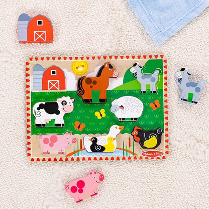 Melissa & Doug FARM chunky puzzle - Fresh Start