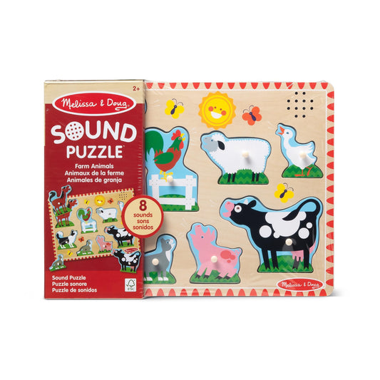 Melissa & Doug SOUND PUZZLE FARM ANIMALS 2+