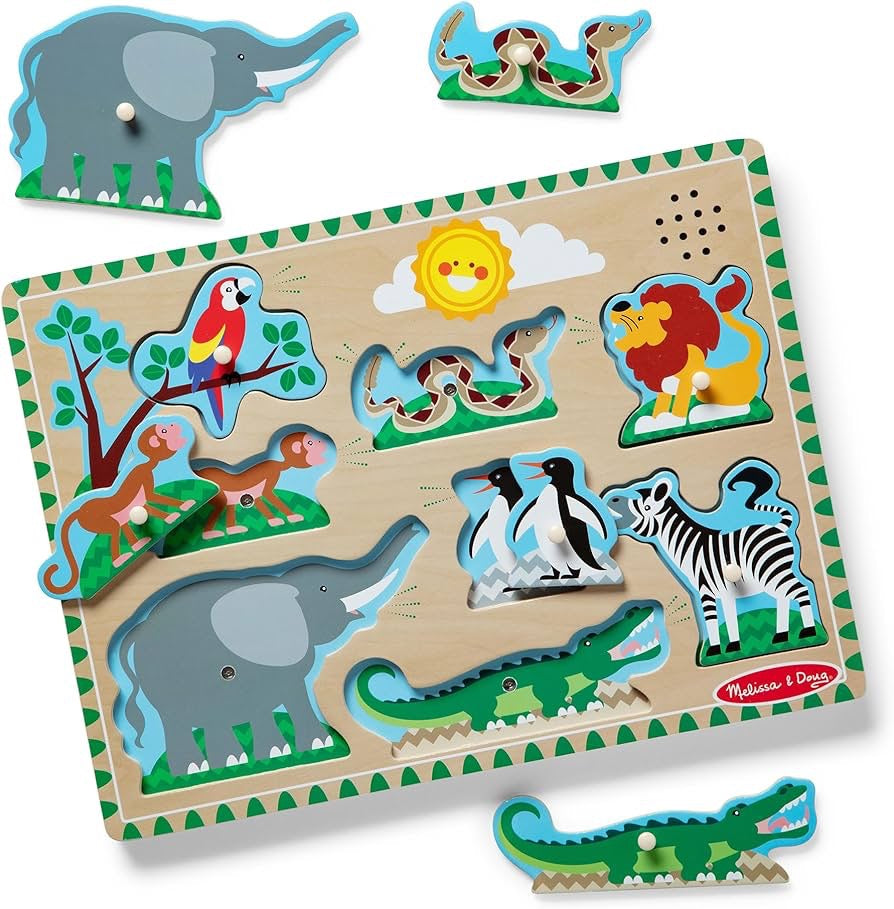 Melissa & Doug SOUND PUZZLE - ZOO ANIMALS
