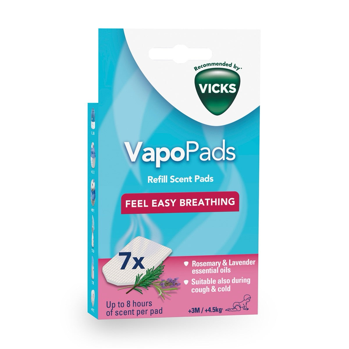 Vicks - Vapo Pads Rosemary X7 Vicks - Vapo Pads Rosemary X7