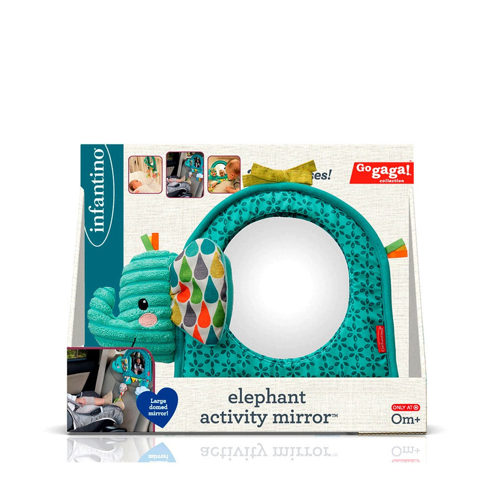 Infantino - Go Gaga Elephant Baby Activity Mirror Infantino - Go Gaga Elephant Baby Activity Mirror