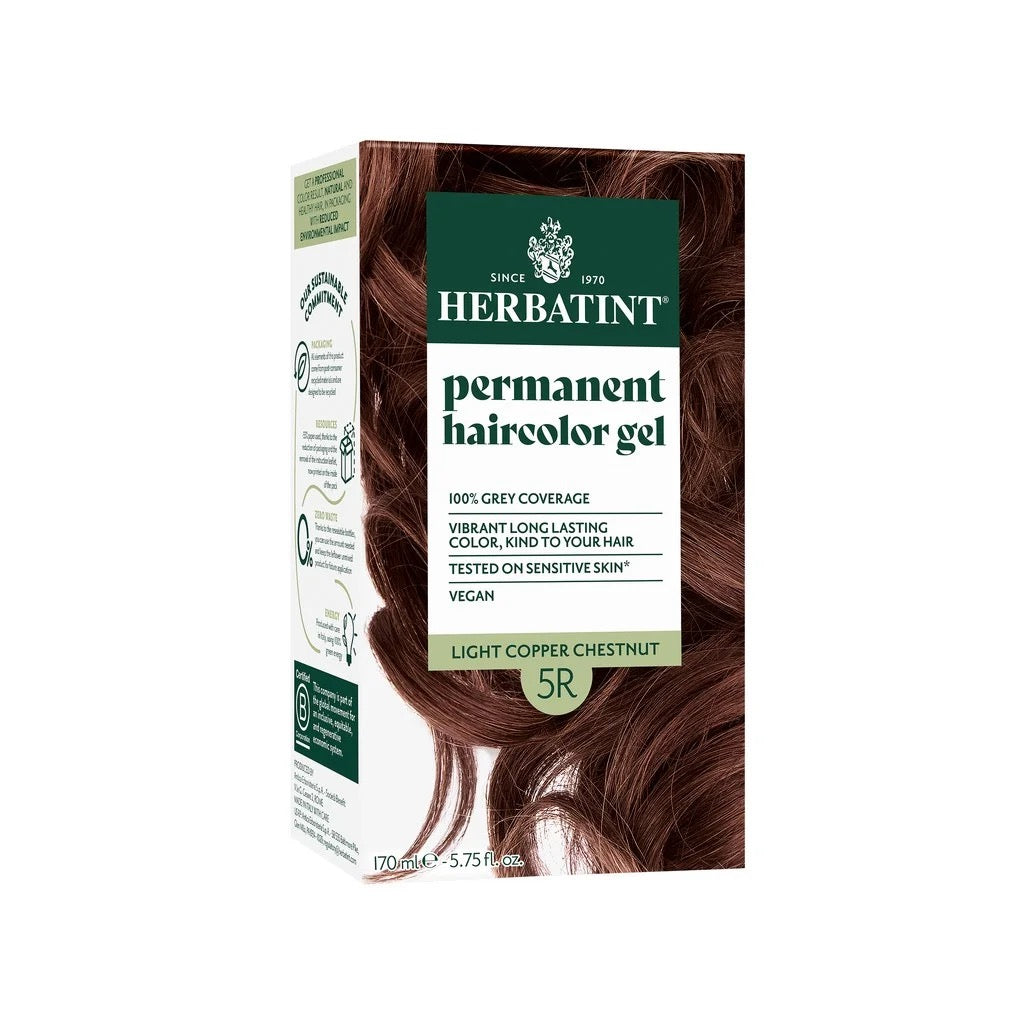 Hair Dye Pregnancy Safe Ammonia Free | 5R Light Copper Chestnut | 170ml