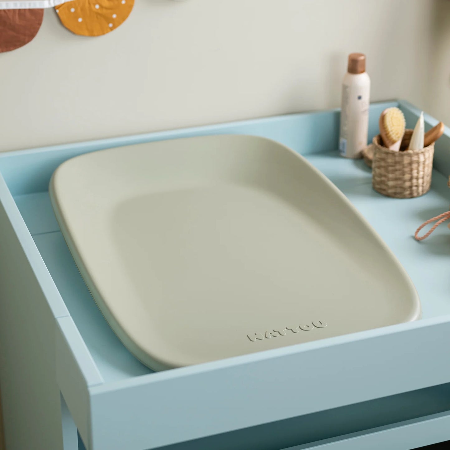 Nattou - SOFTY Wipeable Changing Pad | Green