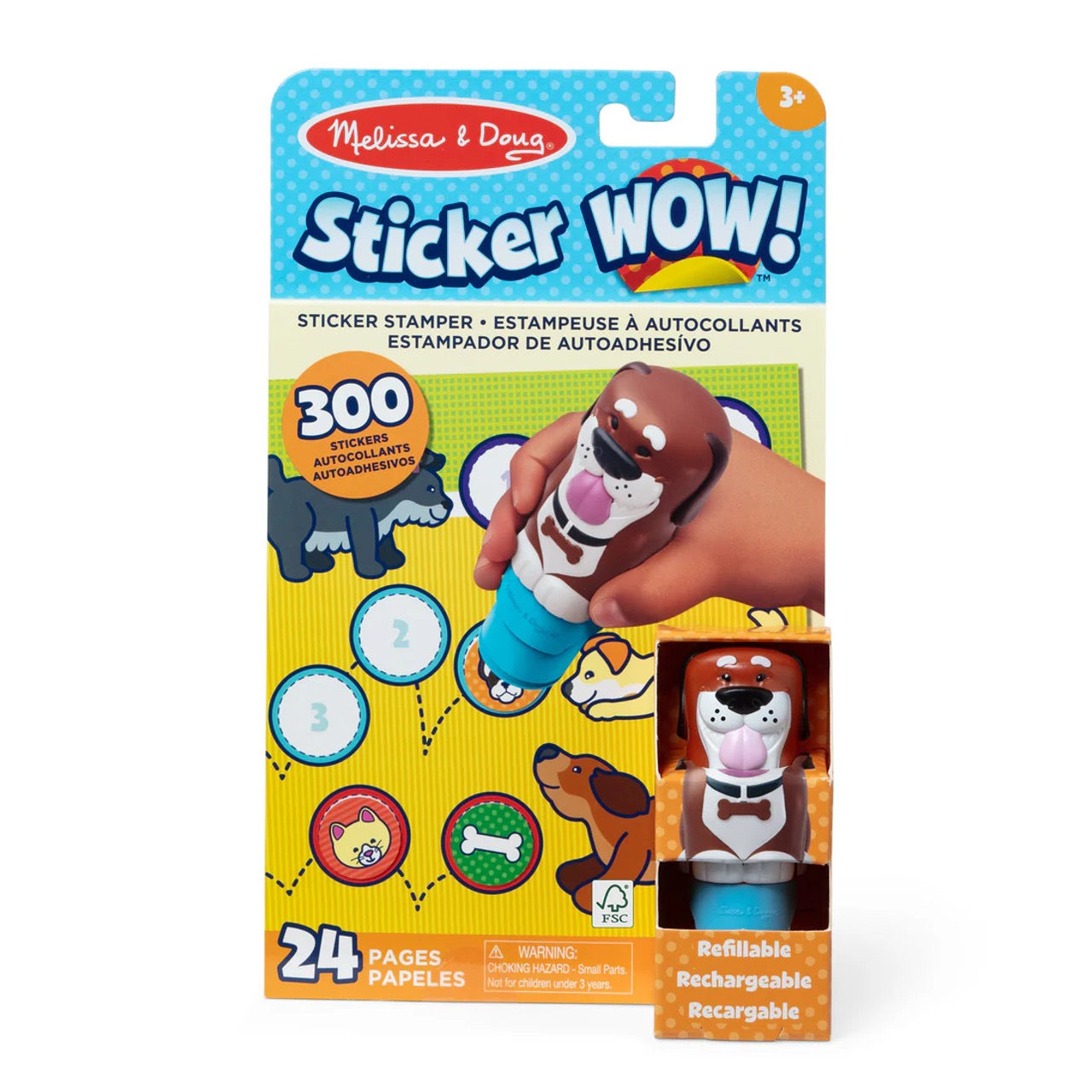 Melissa & Doug - Sticker WOW! Activity Pad + Stamp Set | Dog Melissa & Doug - Sticker WOW! Activity Pad + Stamp Set | Dog