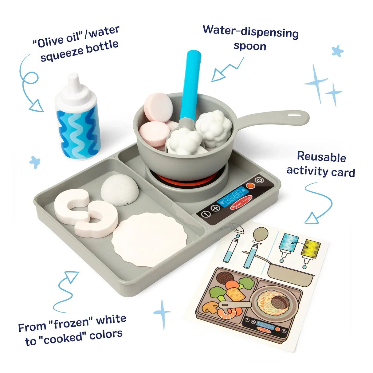 Melissa & Doug - Water Wow! Pretend Play Stir & Simmer Play Set Melissa & Doug - Water Wow! Pretend Play Stir & Simmer Play Set