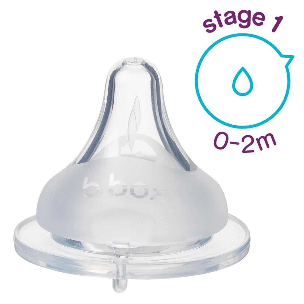 BBox - 2 Pack Anti-Colic Teat | Stage 1 | 0m+ BBox - 2 Pack Anti-Colic Teat | Stage 1 | 0m+