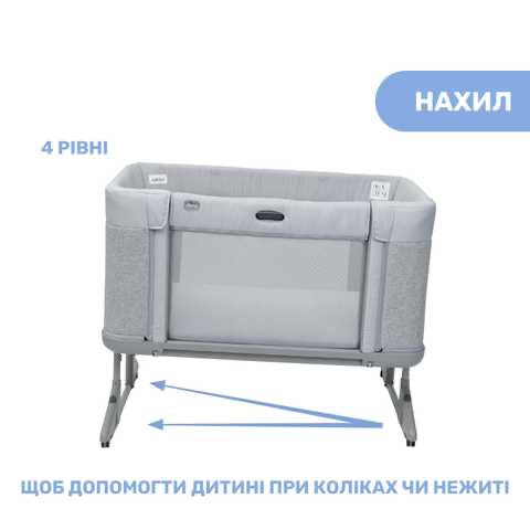 Chicco NEXT2ME Forever Co-sleeping Crib Ash Grey