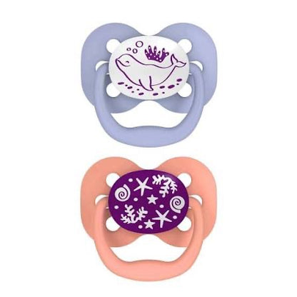 Dr. Brown's - Advantage Pacifier | Stage 1 | 0-6m | Glow in the Dark | 2-Pack