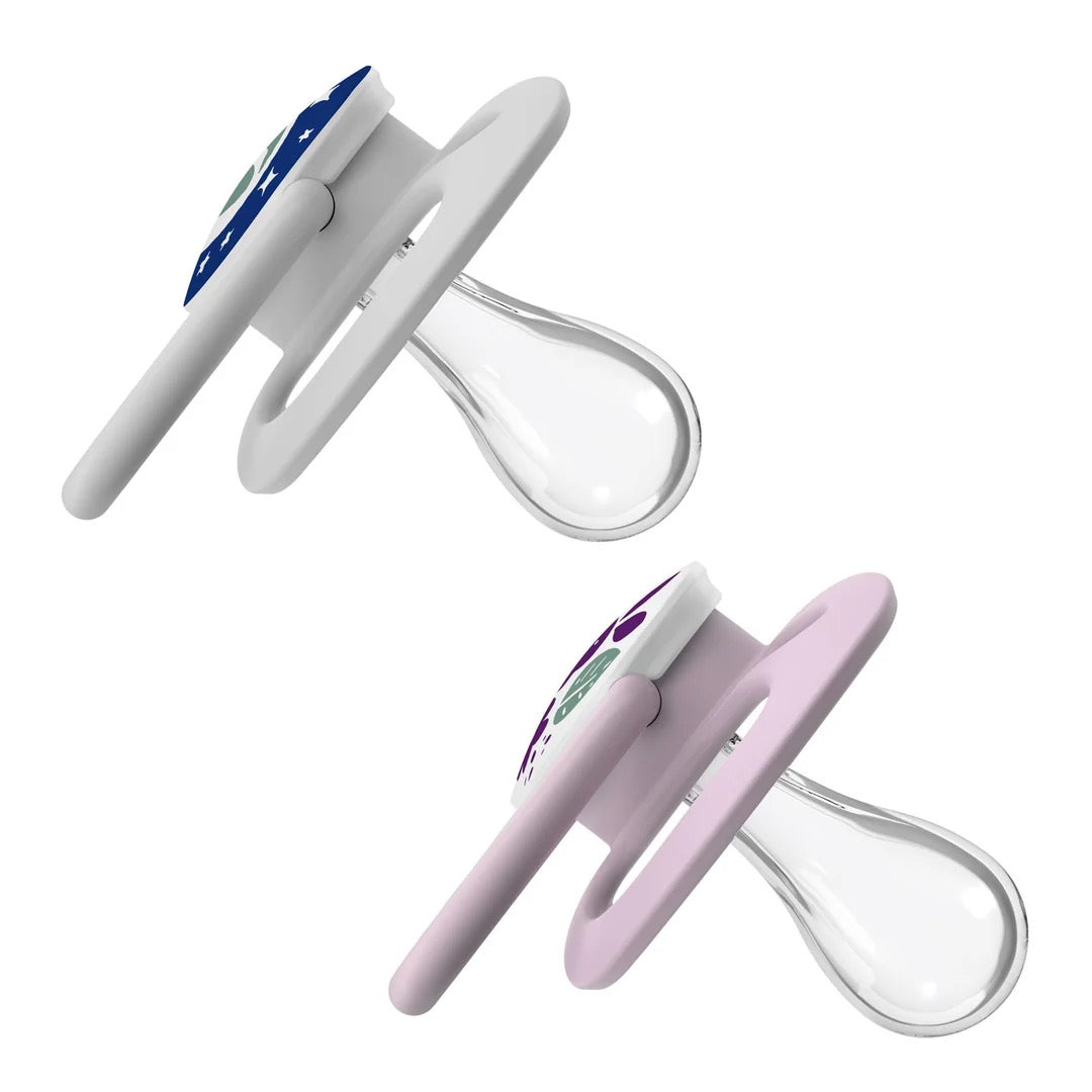 Dr. Brown's - Advantage Pacifier | Stage 2 | 6-18m | Glow in the Dark Pink | 2-Pack