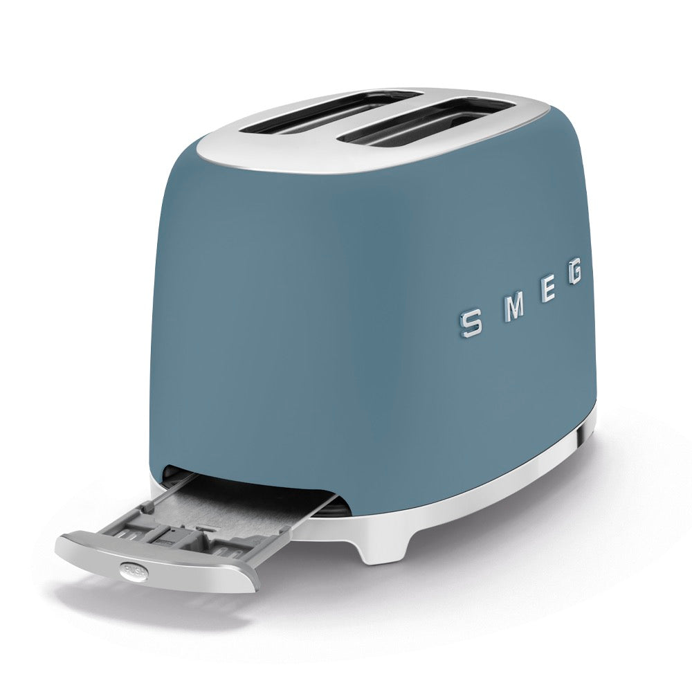 Smeg - Toaster | 2 Slots | 50's Style Aesthetic | Storm Blue