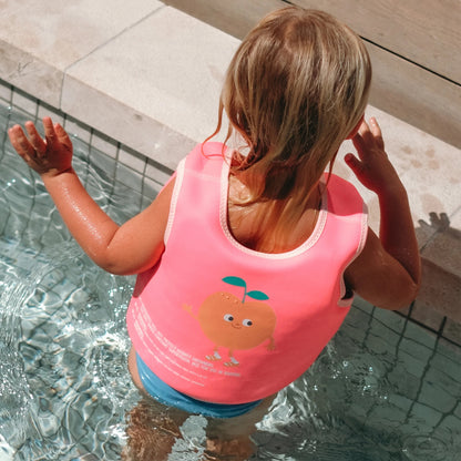 SUNNYLiFE - Float Vest | Poppy the Peach Neon Pink | 3-6Y