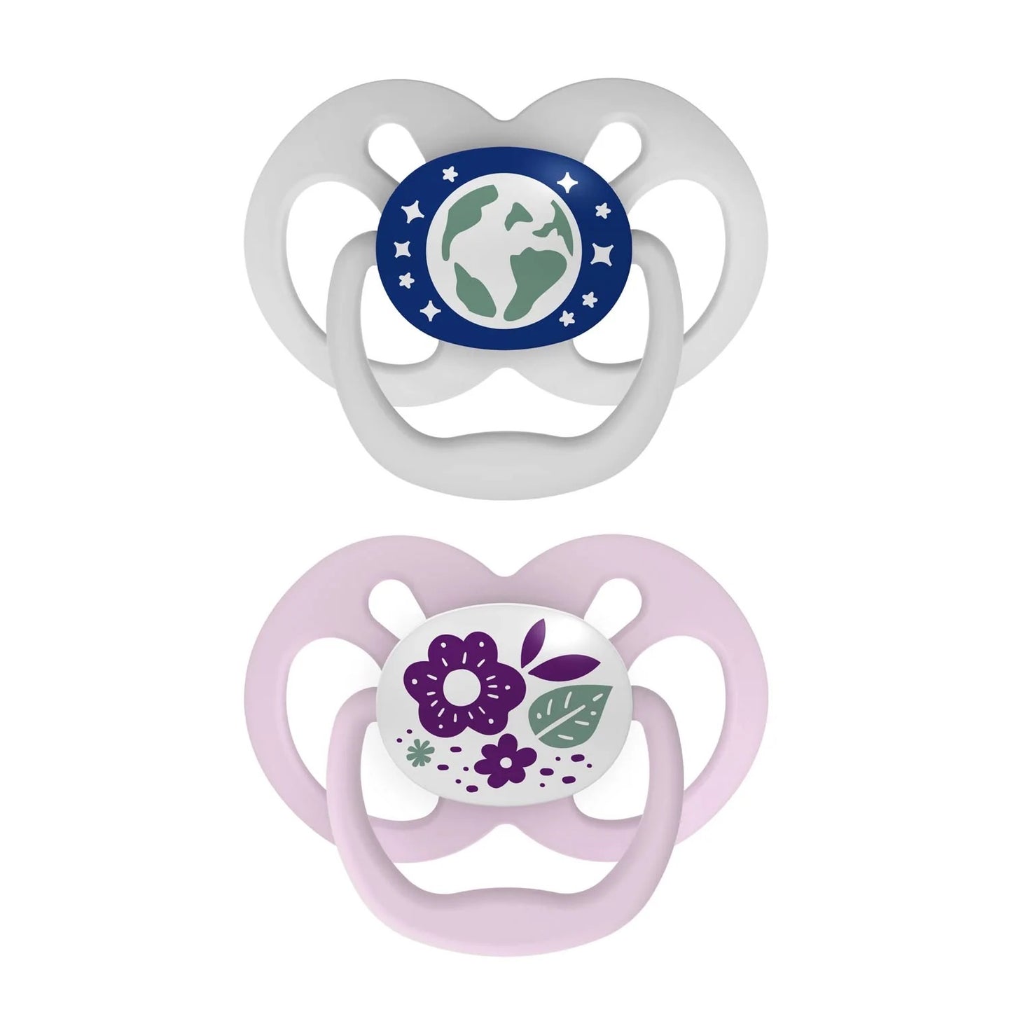 Dr. Brown's - Advantage Pacifier | Stage 2 | 6-18m | Glow in the Dark Pink | 2-Pack