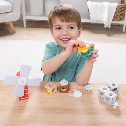 Melissa & Doug - Blockables Farm Friends Building Set | 16pc