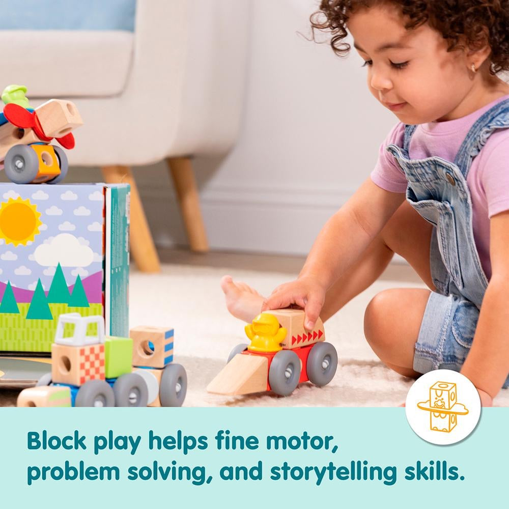 Melissa & Doug - Blockables Vehicles Building Set | 54pc