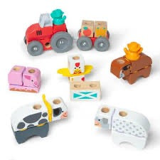 Melissa & Doug - Blockables Farm Building Set | 56pc