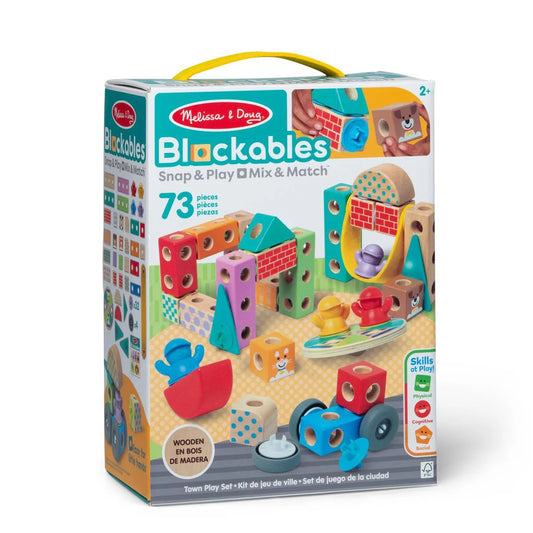 Melissa & Doug - Blockables Town Building Set | 73pc