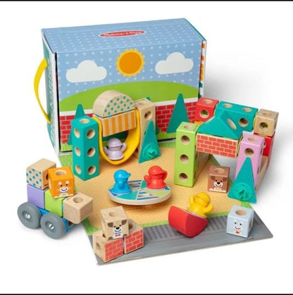 Melissa & Doug - Blockables Town Building Set | 73pc