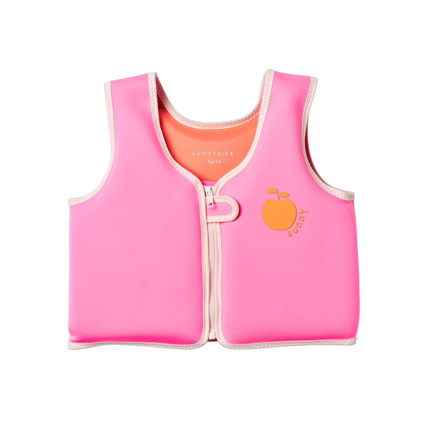 SUNNYLiFE - Float Vest | Poppy the Peach Neon Pink | 3-6Y