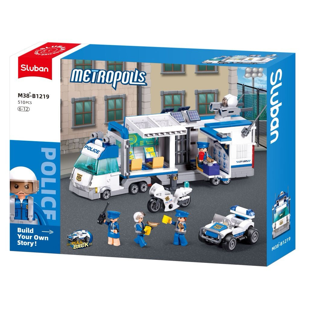 Sluban - Metropolis Police – Invasion Command Vehicle Pull Back | 6Y+ Sluban - Metropolis Police – Invasion Command Vehicle Pull Back | 6Y+