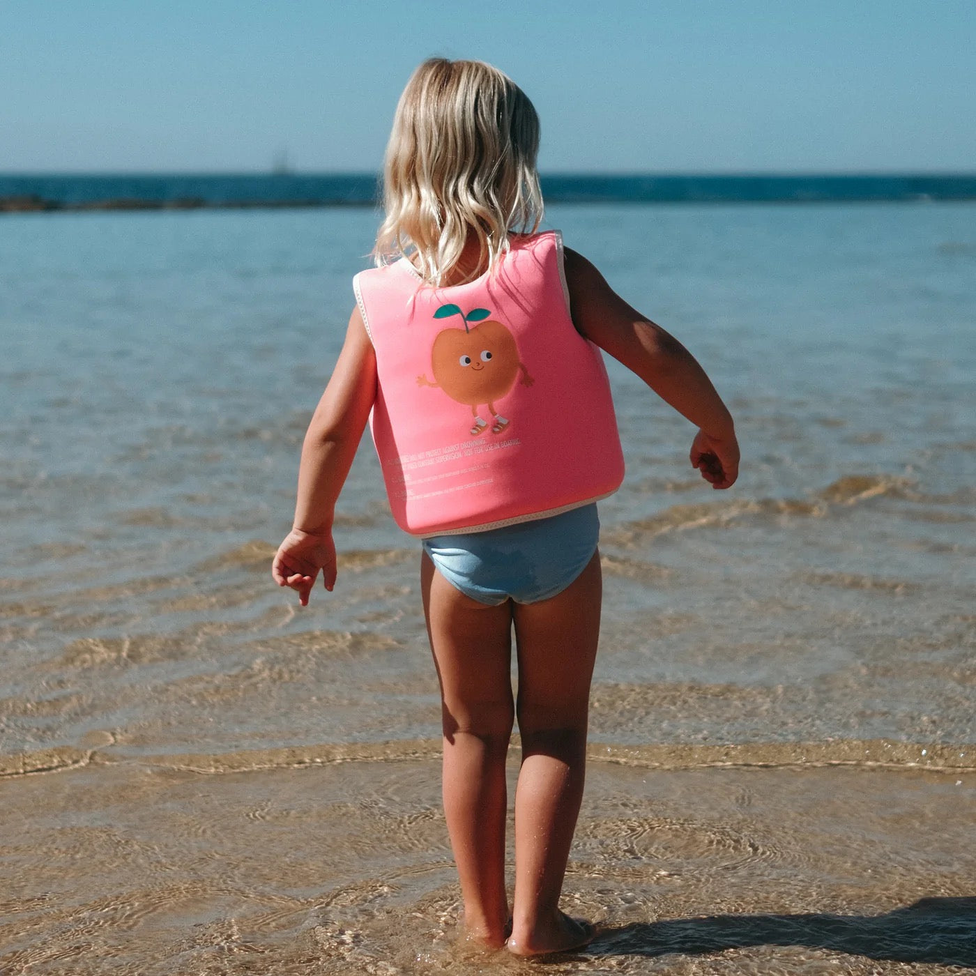 SUNNYLiFE - Float Vest | Poppy the Peach Neon Pink | 3-6Y