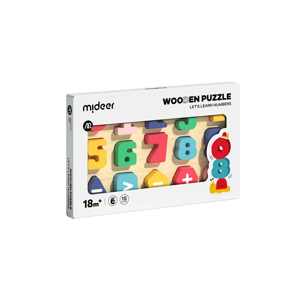 Mideer - Wooden Puzzle Let's Learn Numbers Mideer - Wooden Puzzle Let's Learn Numbers