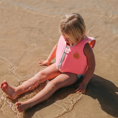 SUNNYLiFE - Float Vest | Poppy the Peach Neon Pink | 3-6Y