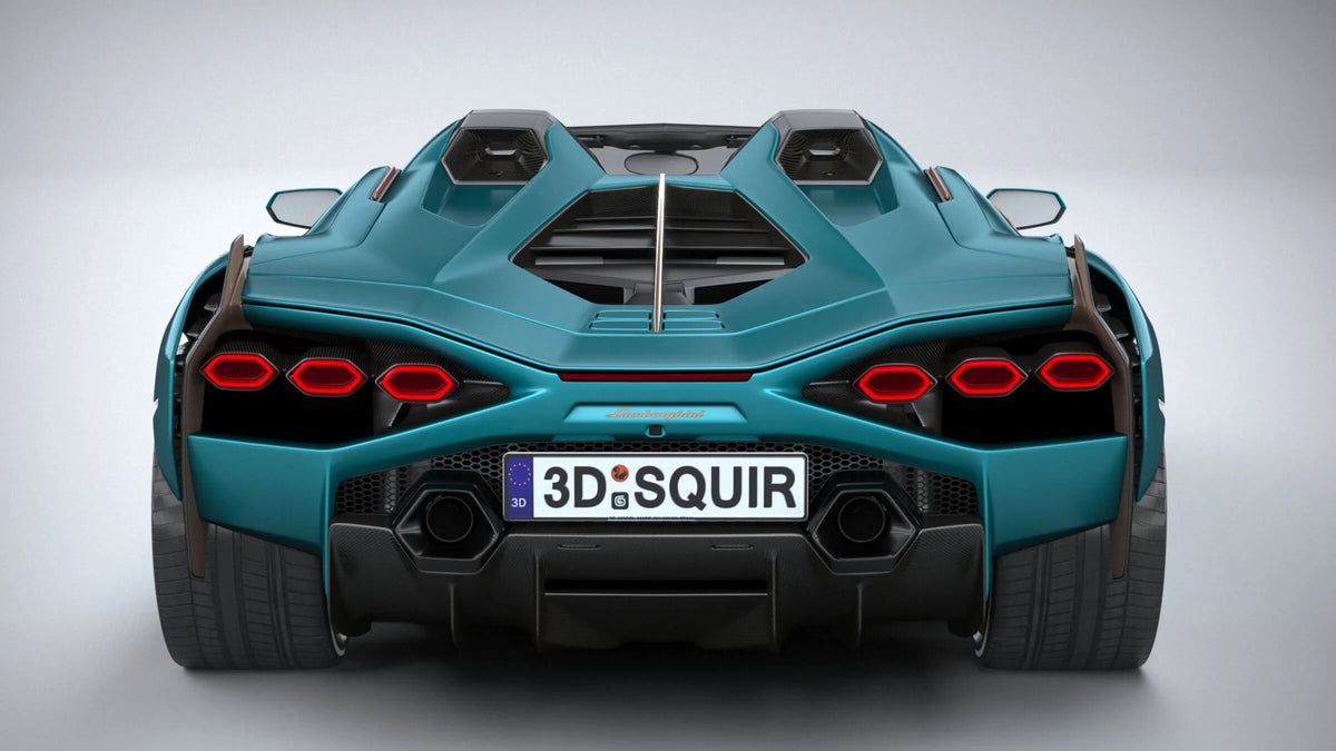 Lamborghini - Sian Roadster Remote Control Car | 1:12 Scale Replica | Blue Lamborghini - Sian Roadster Remote Control Car | 1:12 Scale Replica | Blue
